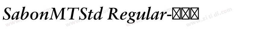 SabonMTStd Regular字体转换